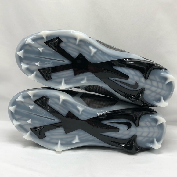 Nike Alpha Menace Elite 3 Men’s Football Cleats Size 8.5 CT6648-001 Black/Grey - Picture 11 of 14